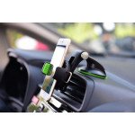 Wholesale Dashboard, Windshield Car Mount Phone Holder Fits iPhone, Samsung, and More Q001 (Black)